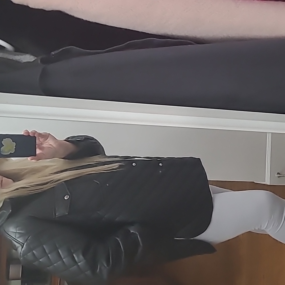 Faux leather jacket